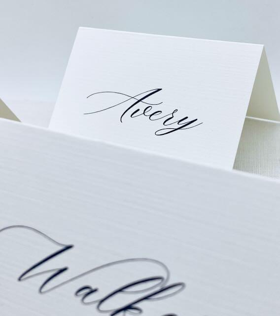 Calligraphy Place Card,  Wedding Place Cards with guest name printing, Set of 100