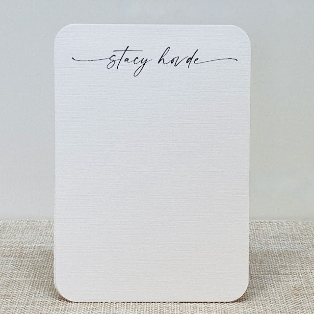 Personalized  Jotter Card, Jotter Card 3.5 x 5 note cards, Set of 12