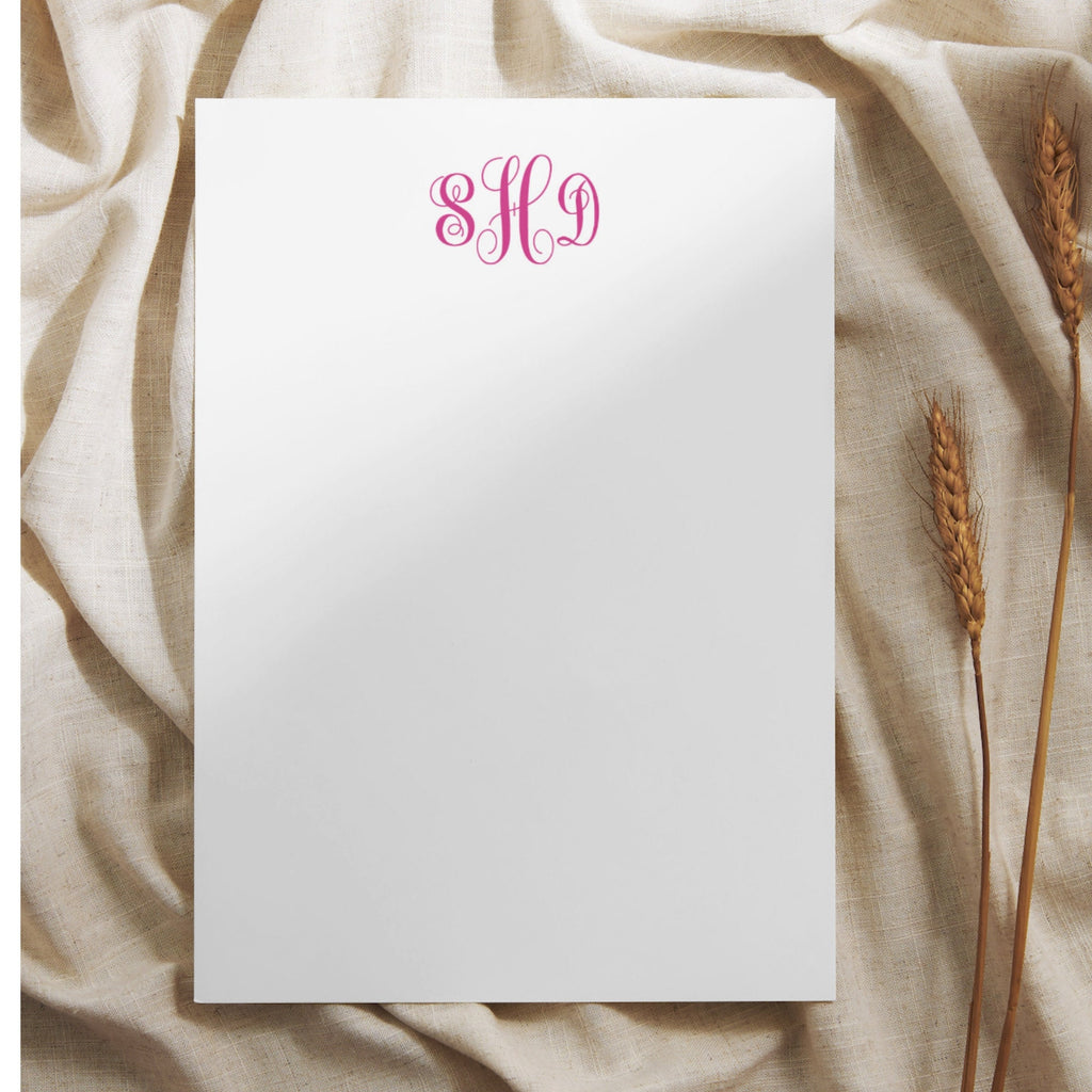 Monogram Personalized Jotter Cards, Set of 12