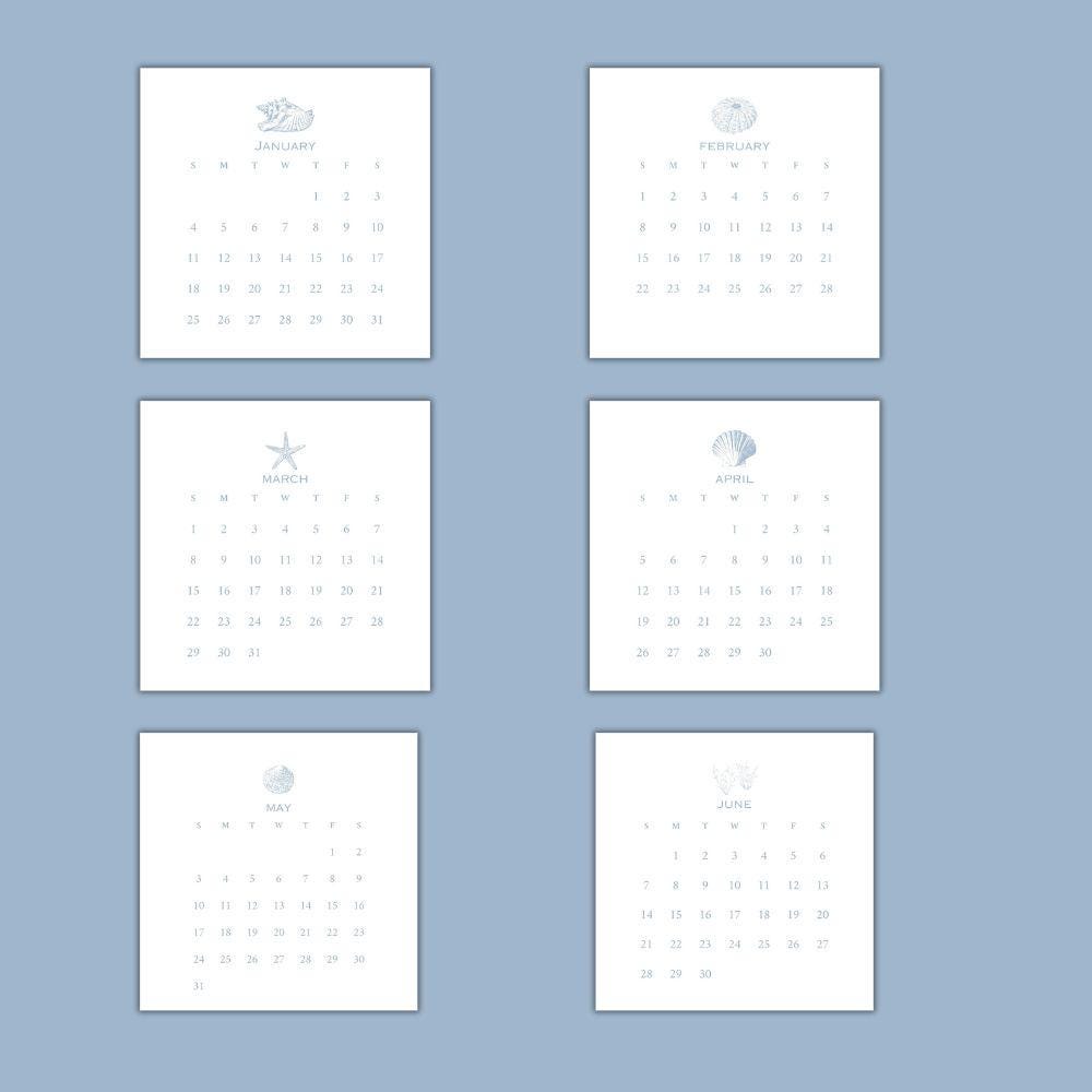 2026 Desktop Calendar (5 x 5)