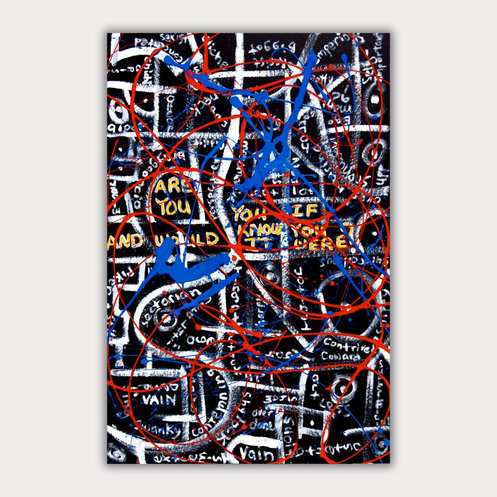 Abstract Graffiti Art Print: Urban Street Style 8 x 10 printed and shipped