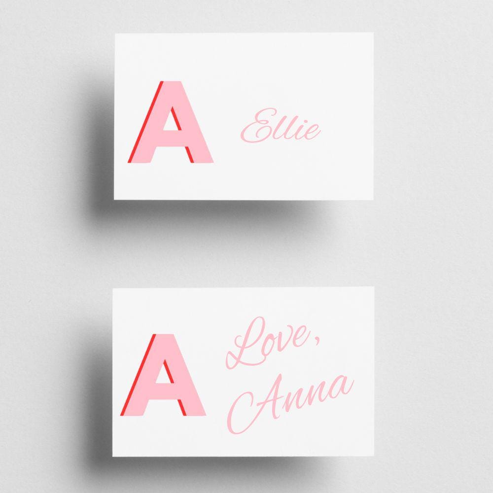 Mini Note Cards, Personalized Mini Note Cards, Place Cards, Set of 20