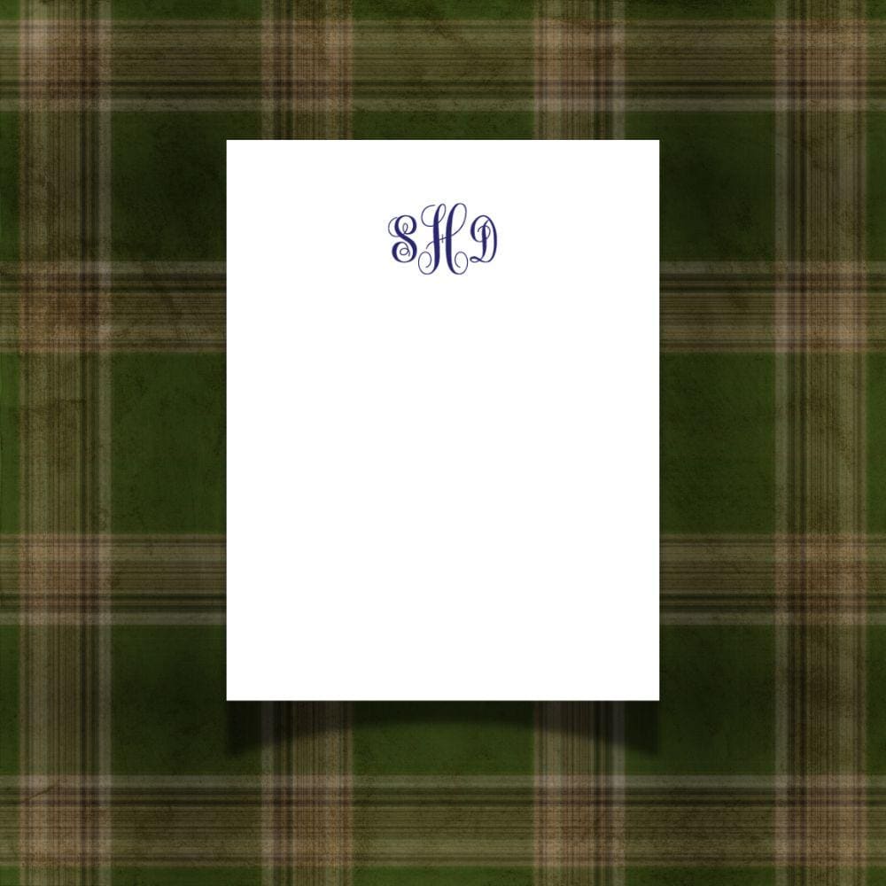 Monogram Personalized Jotter Cards, Set of 12