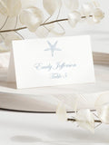 Dusty Blue Starfish Place Cards