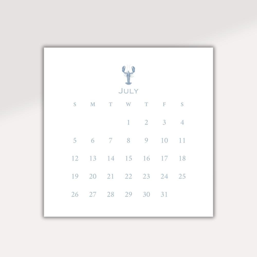 2026 Desktop Calendar (5 x 5)