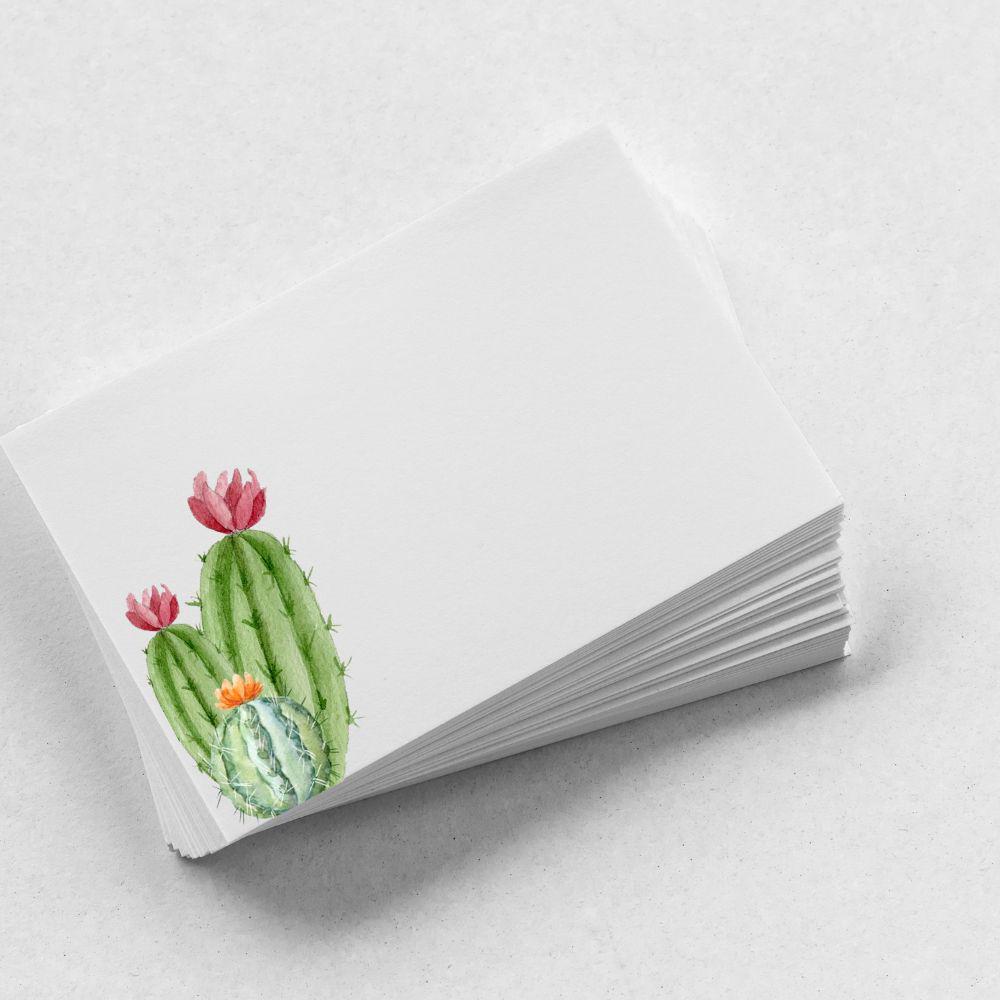Mini Note Cards, Cactus - Mini Note Cards, Whimsical Place Cards, Set of 20