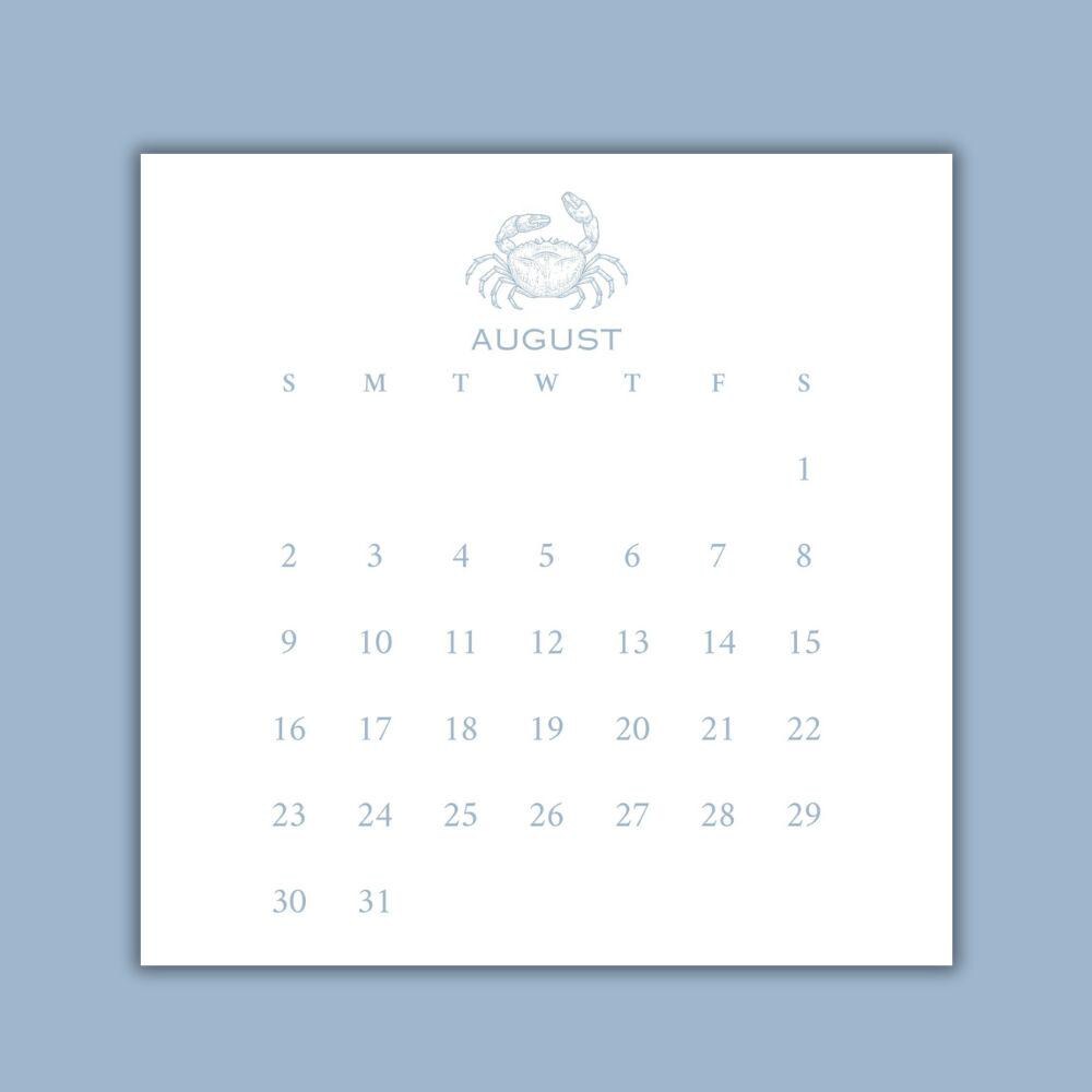 2026 Desktop Calendar (5 x 5)