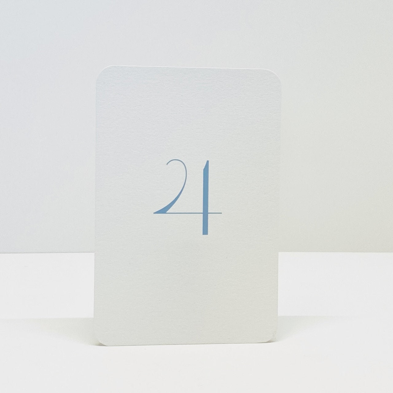 Wedding Table Numbers 1- 20, Dusty Blue, 4 x 6