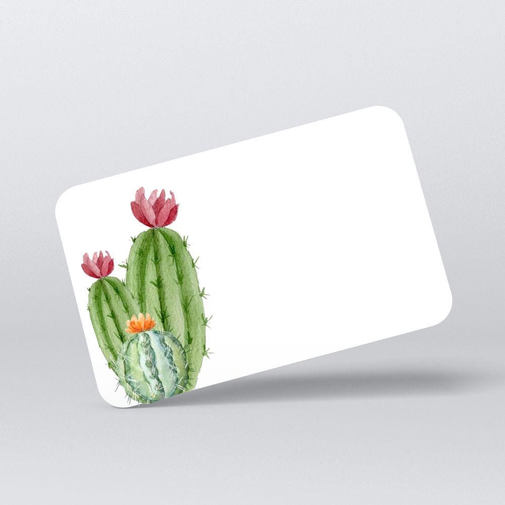 Mini Note Cards, Cactus - Mini Note Cards, Whimsical Place Cards, Set of 20