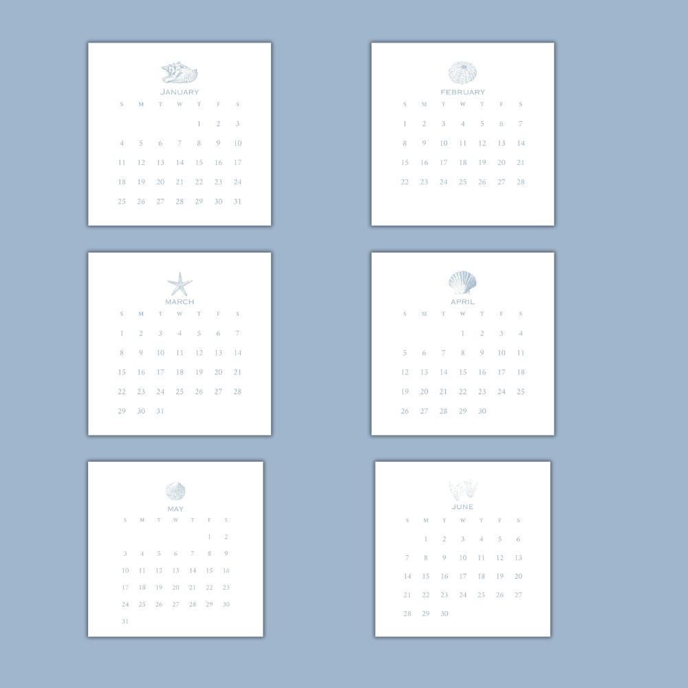 2026 Desktop Calendar (5 x 5)