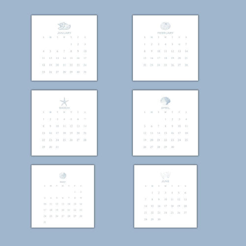 2026 Desktop Calendar (5 x 5)