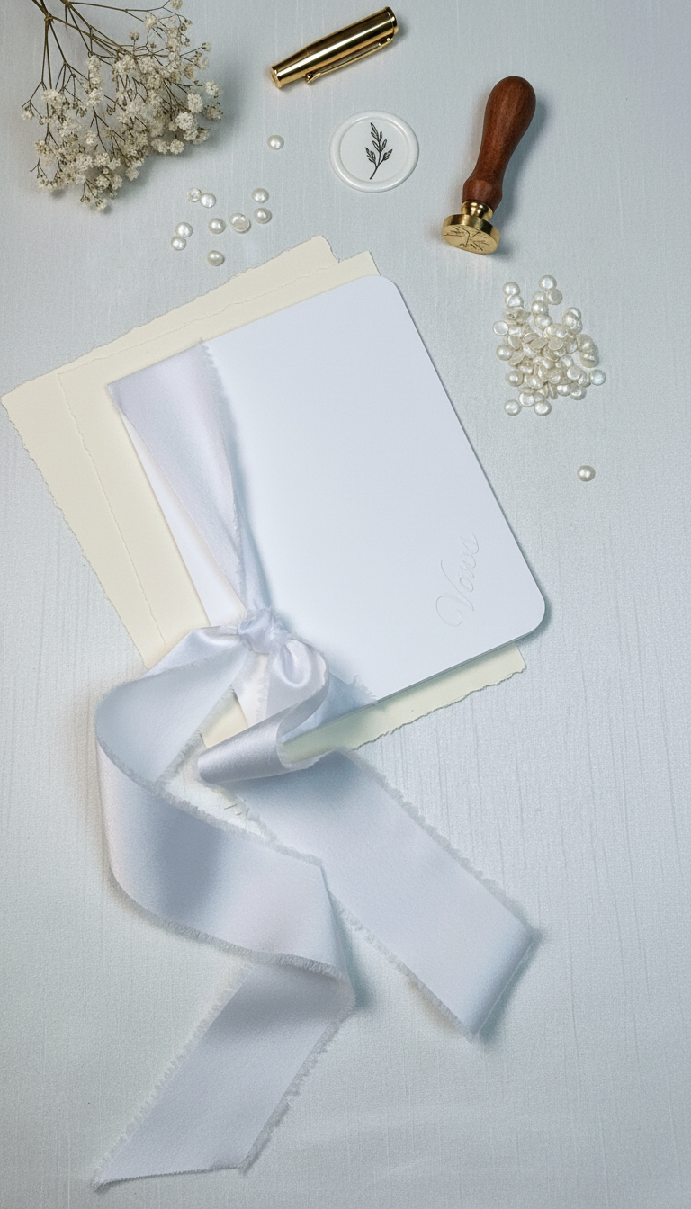 Wedding Vow Books Set of 2, Minimalist Ceremony Keepsake