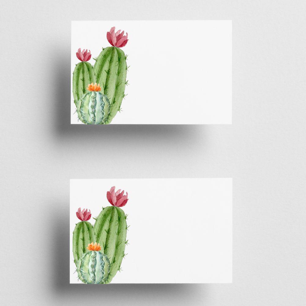 Mini Note Cards, Cactus - Mini Note Cards, Whimsical Place Cards, Set of 20