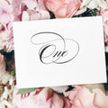 Elegant Wedding Table Numbers