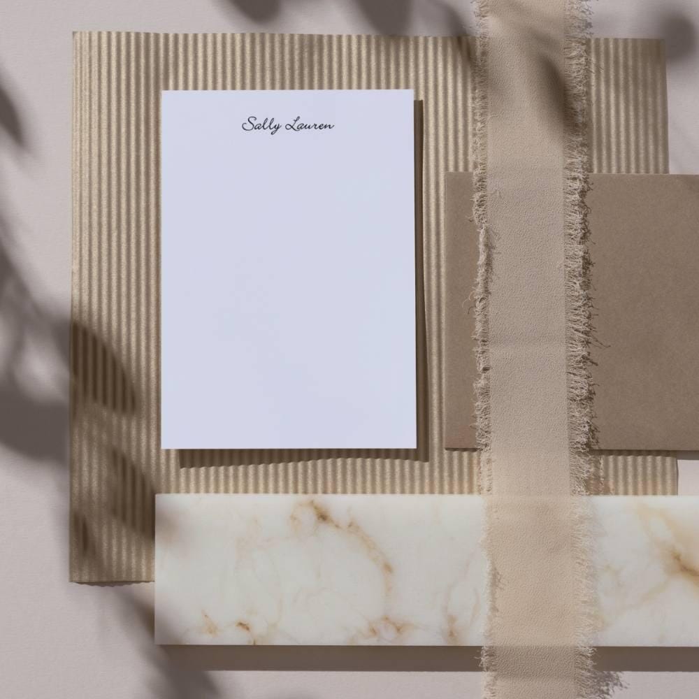 Personalized Jotter Cards, 3 x 5 Jotter Card, Set of 12