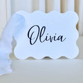 Wavy Place Cards, DIY place card, Blank, Set of 20