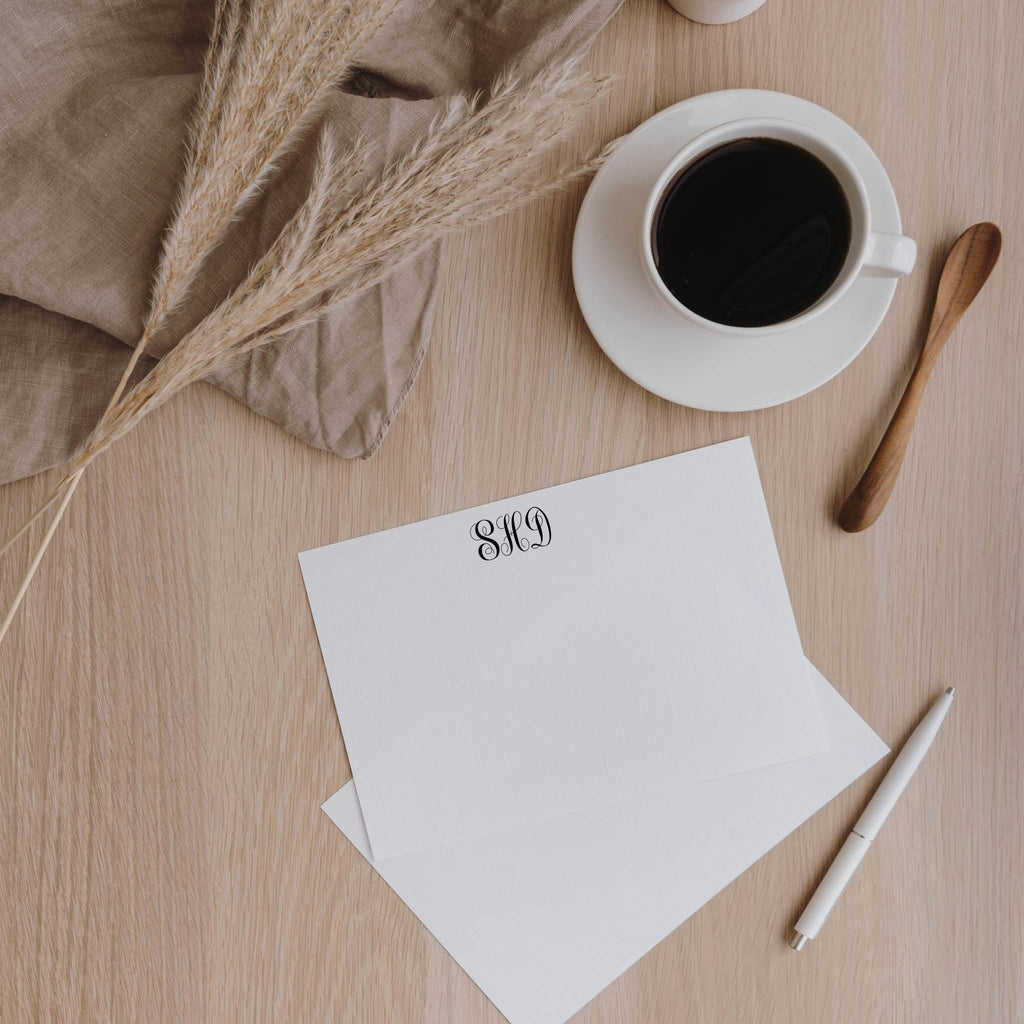 Personalized Stationery Cards, Set of 12