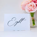 Deckle Edge Wedding Table Numbers