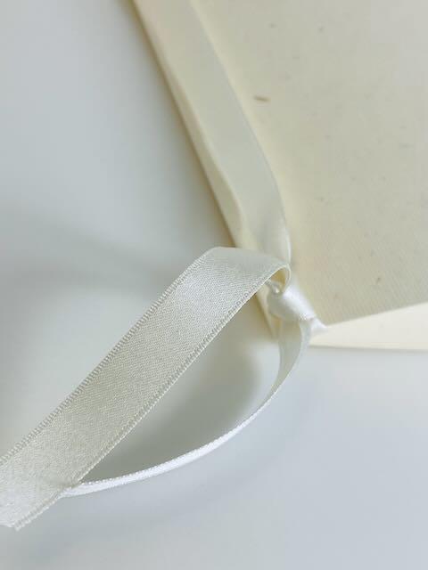Embossed Ivory Wedding Vow Books - Set of 2 Minimalist Keepsakes