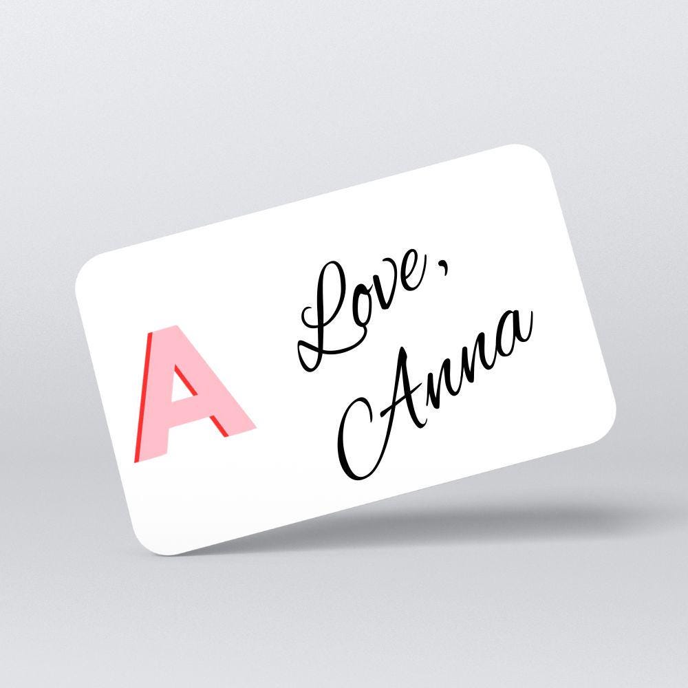 Mini Note Cards, Personalized Mini Note Cards, Place Cards, Set of 20