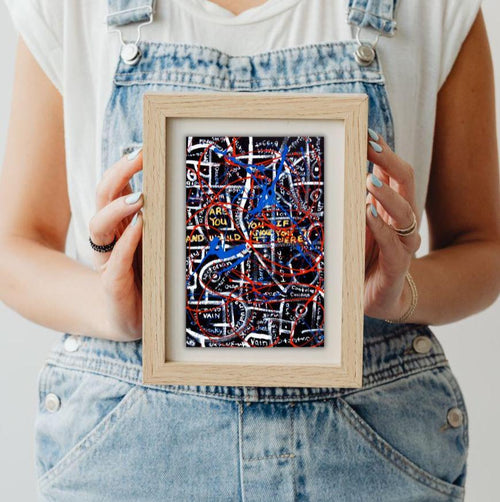 Abstract Graffiti Art Print: Urban Street Style 8 x 10 printed and shipped