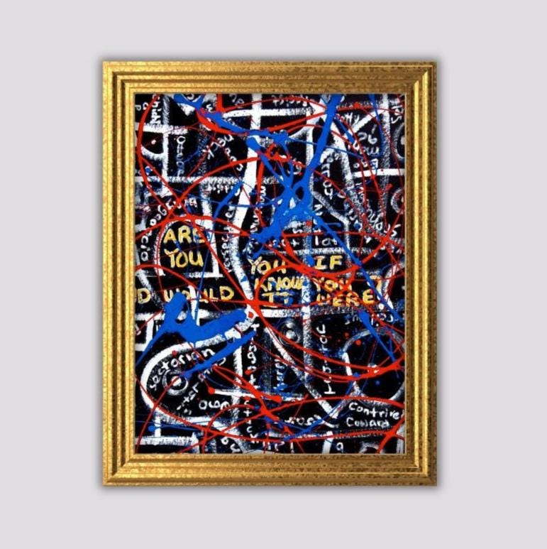 Abstract Graffiti Art Print: Urban Street Style 8 x 10 printed and shipped
