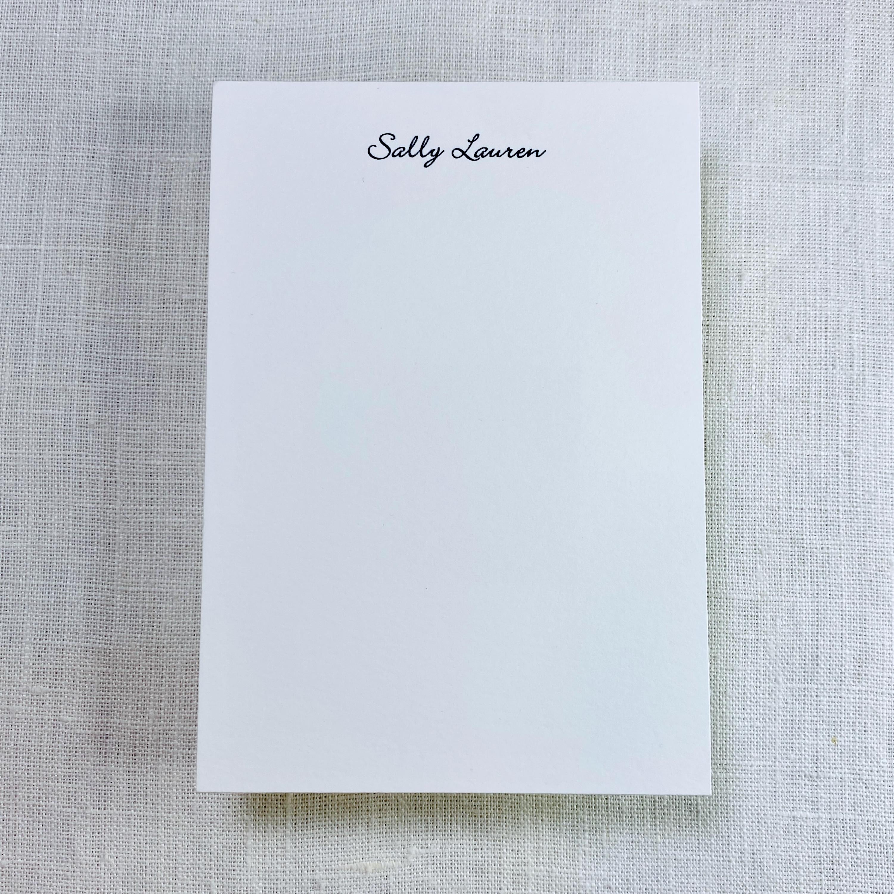 Personalized Jotter Cards, 3 x 5 Jotter Card, Set of 12