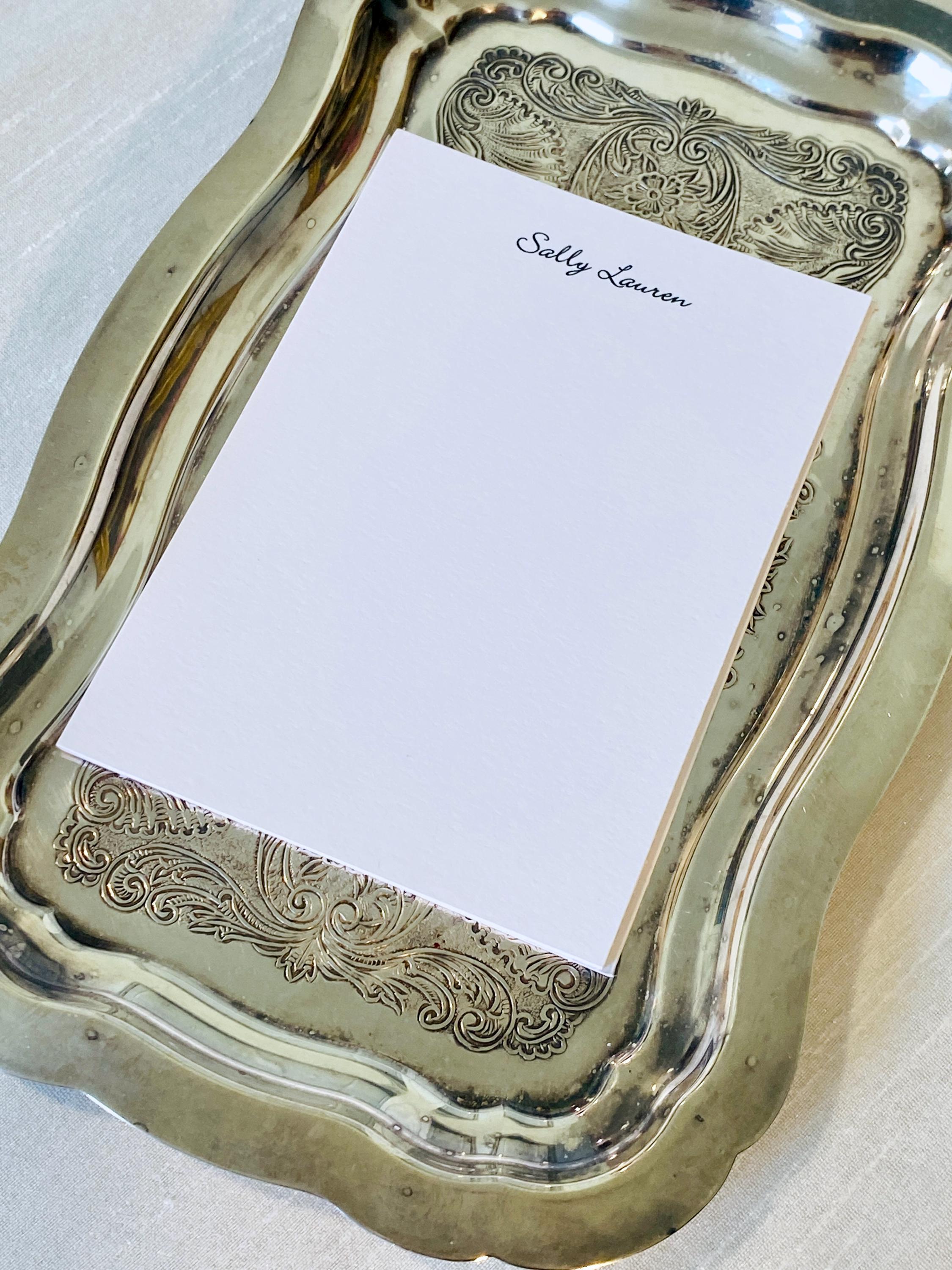 Personalized Jotter Cards, 3 x 5 Jotter Card, Set of 12