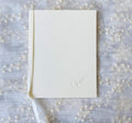 Ivory Wedding Vow Books Set of 2 — Minimalist Ceremony Keepsake | Handwritten Vow Journals